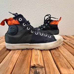 Converse All Star All Terrain High Top Black Leather Boots 171439C Mens 10.5